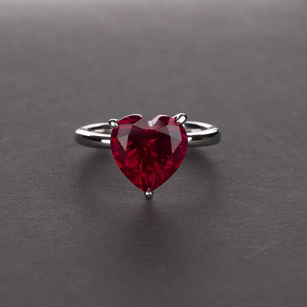 Классическое настоящее кольцо из серебра 925 пробы драгоценный камень моиссанит