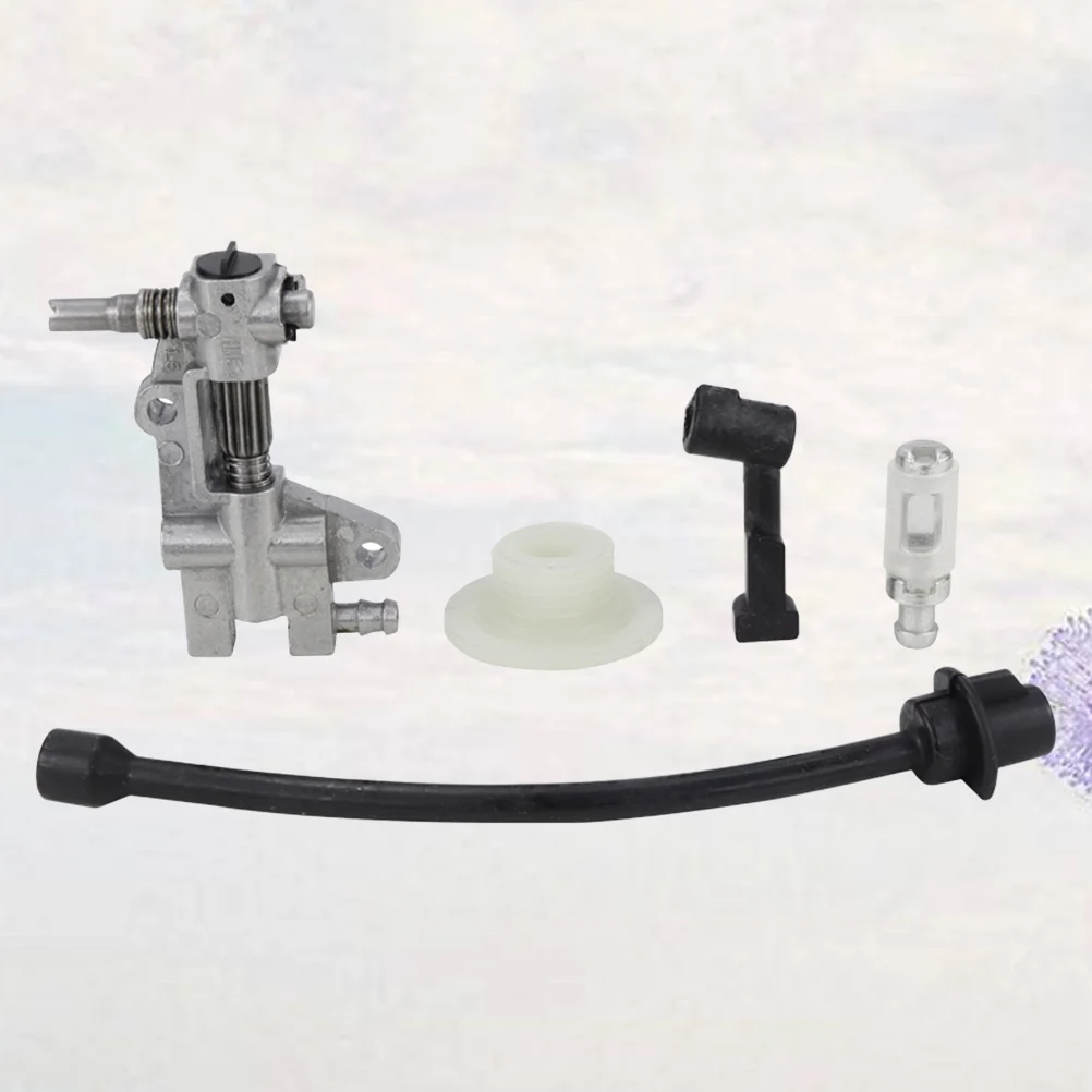1Set 5Pcs Oil Pump Pipe Filter Nozzle Turbine for Gasoline Chain (Black) | Инструменты