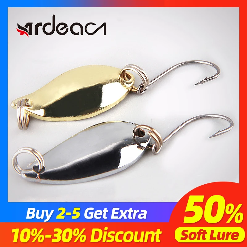 ARDEA 3.5g trout spoons brass fishing pesca micro metal lures area ultralight Fishing tackle | Спорт и развлечения
