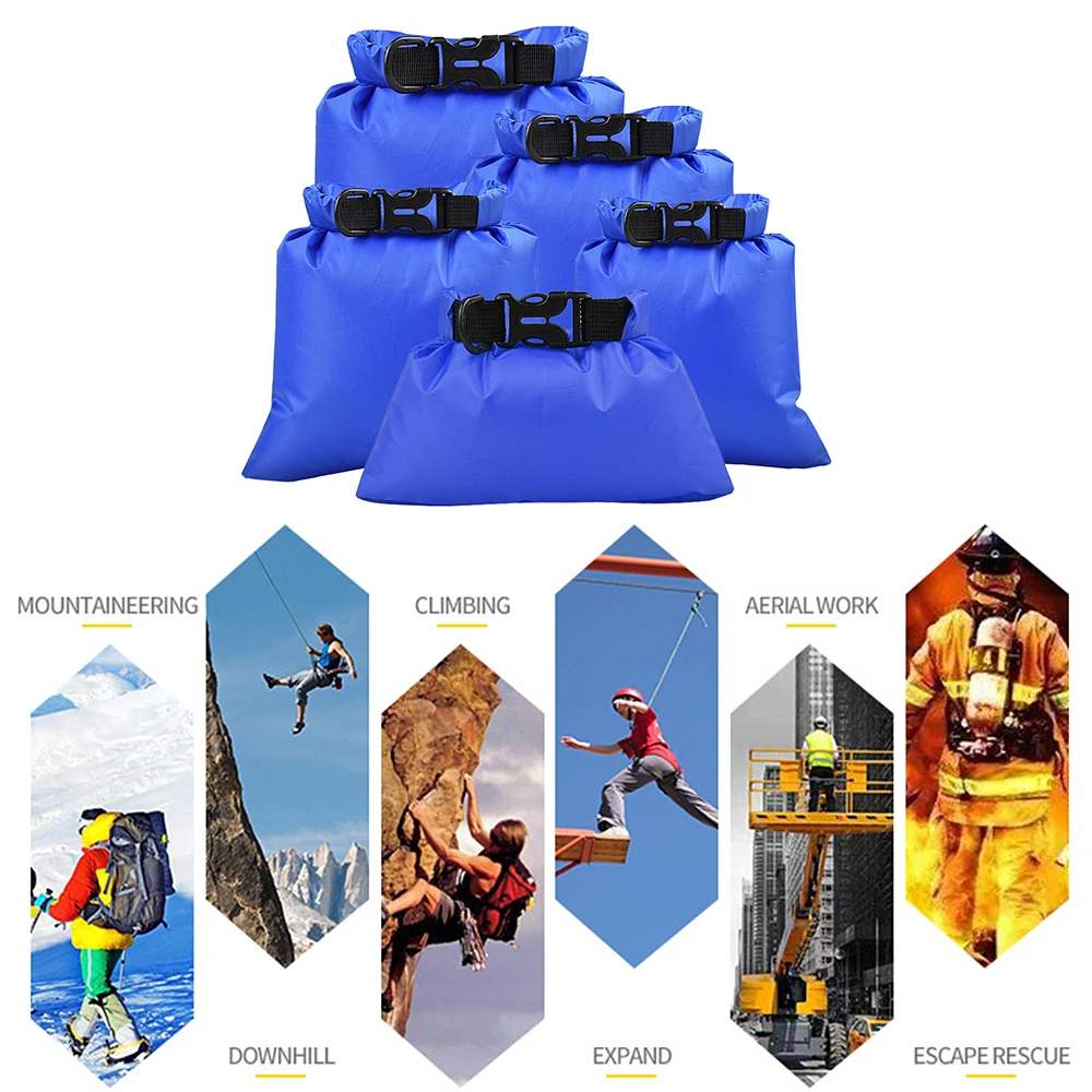 5 Pcs Outdoor Swimming Waterproof Storage Bags Dry Sacks Smartphone Camera for Drifting Water Sports | Спорт и развлечения