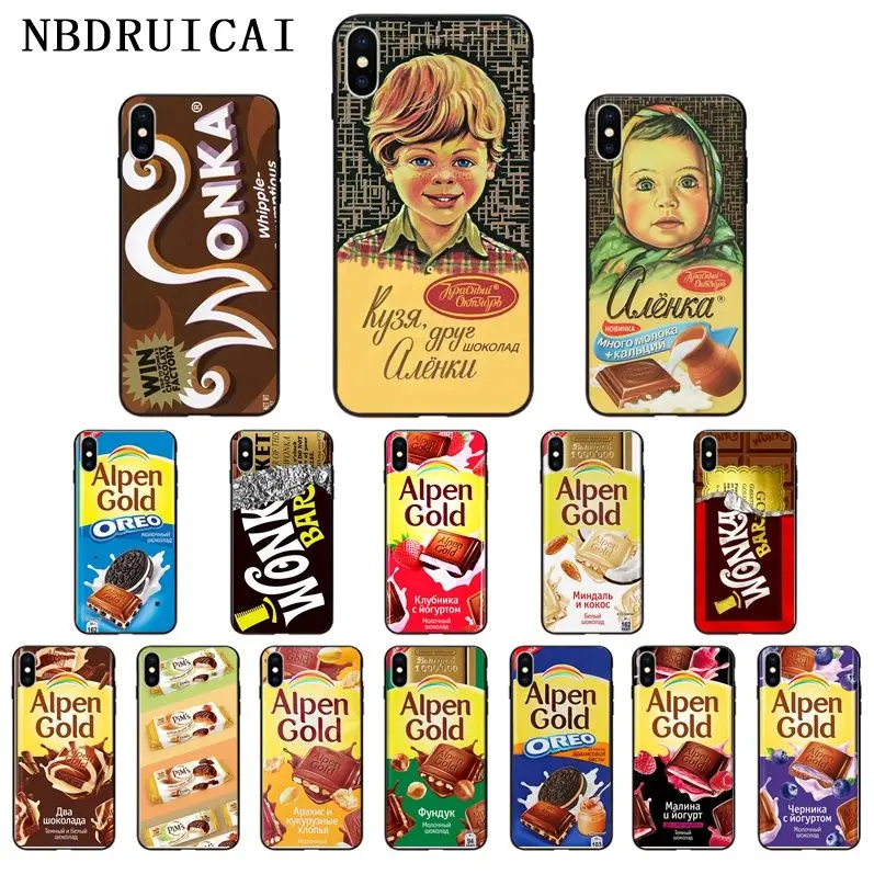 NBDRUICAI Аленка с изображением шоколада wonka Bar заказной чехол для телефона фото iPhone 11