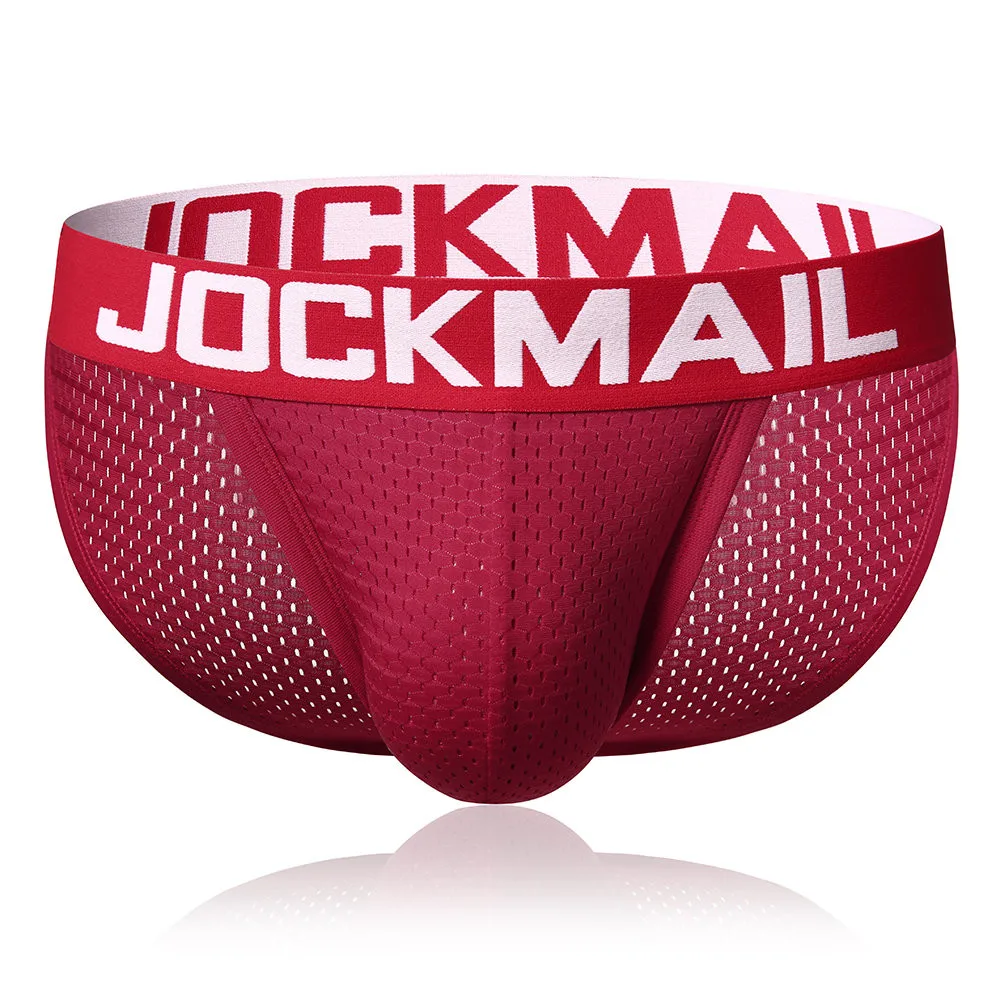 Jockmail сексуальное бикини Мужское нижнее белье пенис гей cuecas Слип Мужской Бандаж