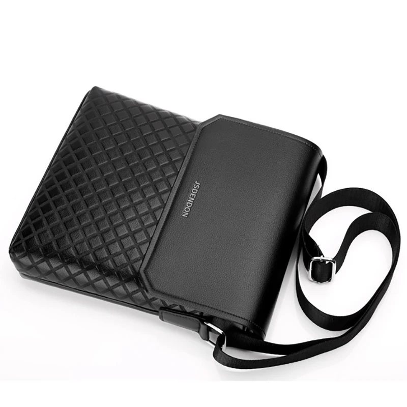 Классическая кожаная мужская сумка мессенджер простого дизайна модные сумки