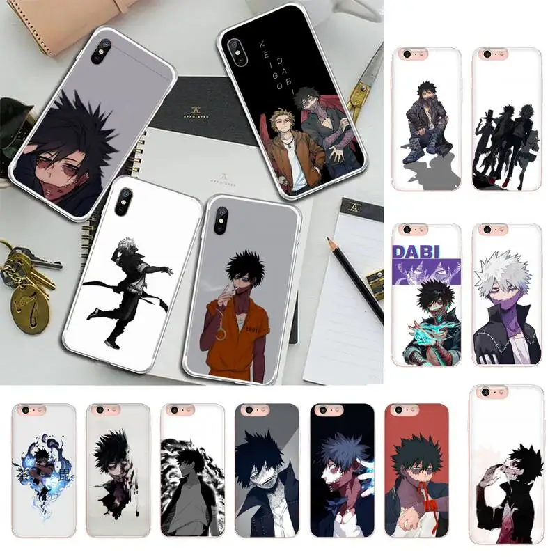 

dabi boku no hero academia Phone Case For iphone 13 X XS MAX 6 6s 7 7plus 8 8 Plus 5 5S se 2020 11 12pro max xr Funda cases