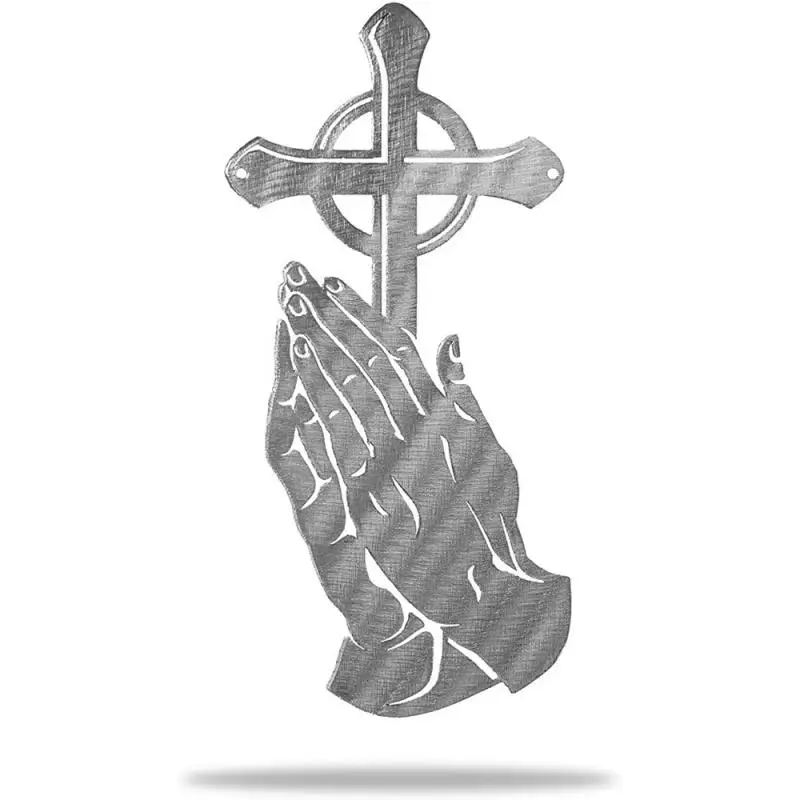 

PVC Sticker Wall Sticker Living Room Decoration Peaceful Praying Hands Wall Decor