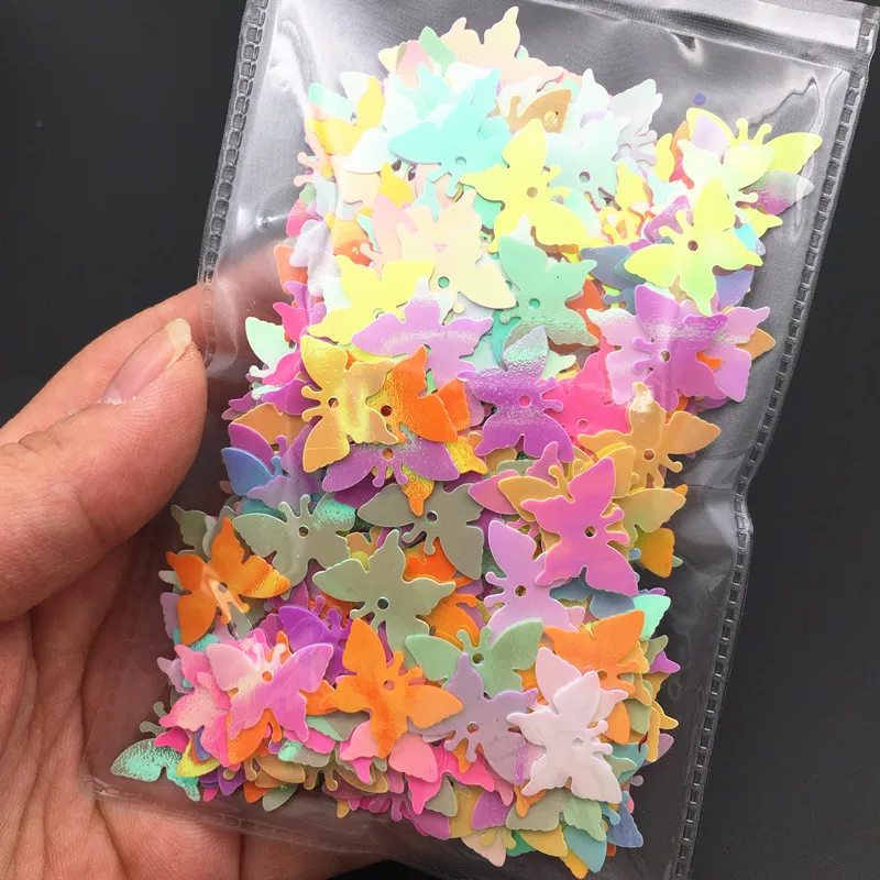 20 г Бабочка Форма ПВХ красочные свободные блестки пайетки вечерние искусство