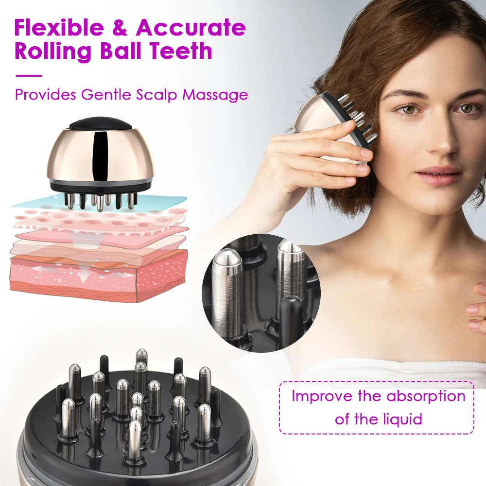Массажер для головы роста волос сыворотка арганового масла жидкости