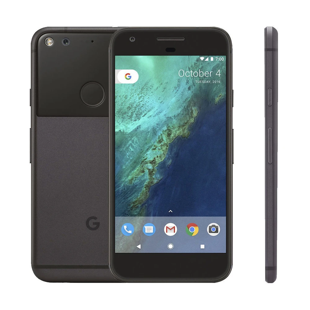 Мобильный телефон Google Pixel, 4G LTE, Android, четырехъядерный процессор 5,0 дюймов, 128 МП и 8 Мп, 4 Гб ОЗУ, Гб ПЗУ, отпечаток пальца, NFC