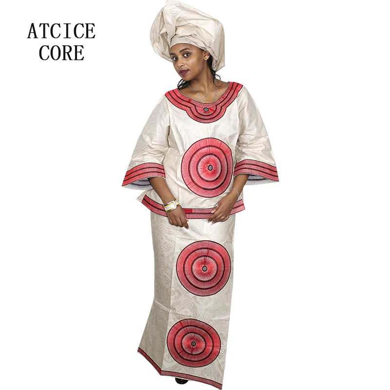 Африканские платья для женщин базин богатый Африканский Материал Вышивка дизайн