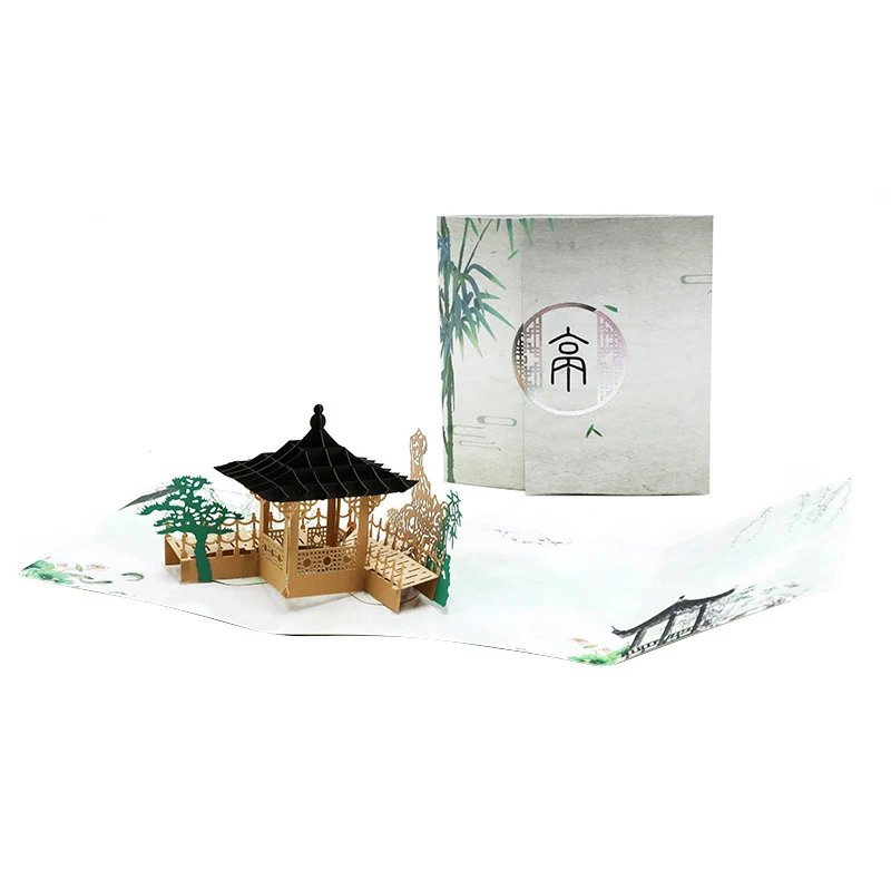 Высококачественные бумажные пригласительные поздравительные открытки 3D ручной