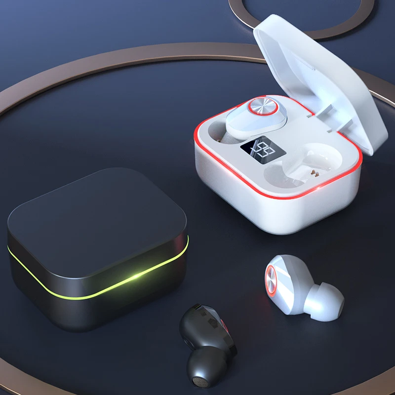 Earphones Bluetooth Wireless Sport With Microphone Headphone Stereo TWS Earbuds V5.1 Headset Noise Cancelling | Электроника