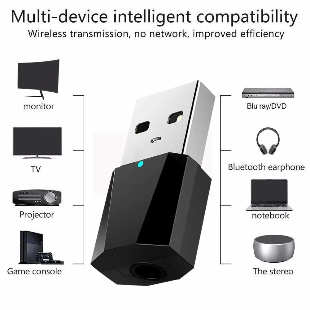 

Bluetooth Audio Receiver USB Bluetooth Adapter AUX Adapter Y1G4 Bluetooth Car Speaker Audio W6D1