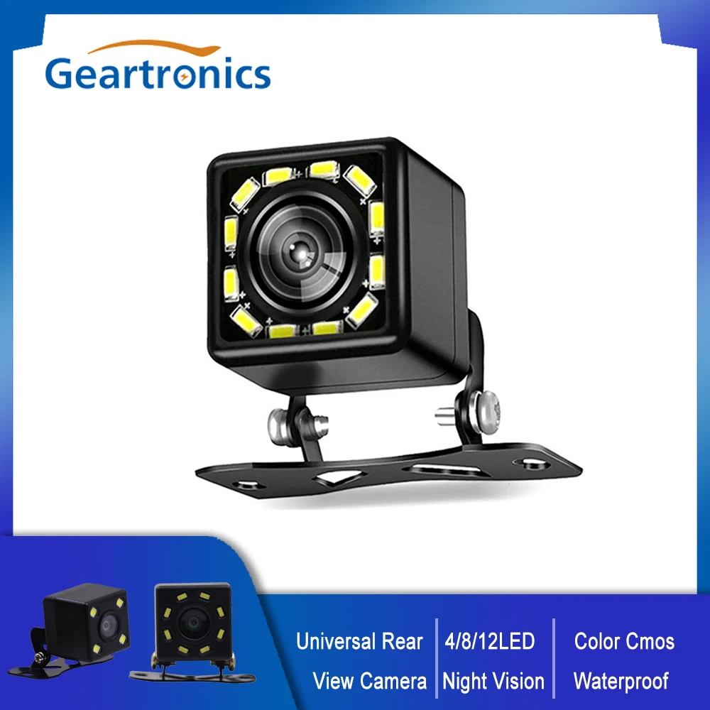 

Universal Car Rear View Camera 12 LED Night Lights Night Vision Waterproof IP67 170° Wide Angle HD Car Reversing Backup Camera