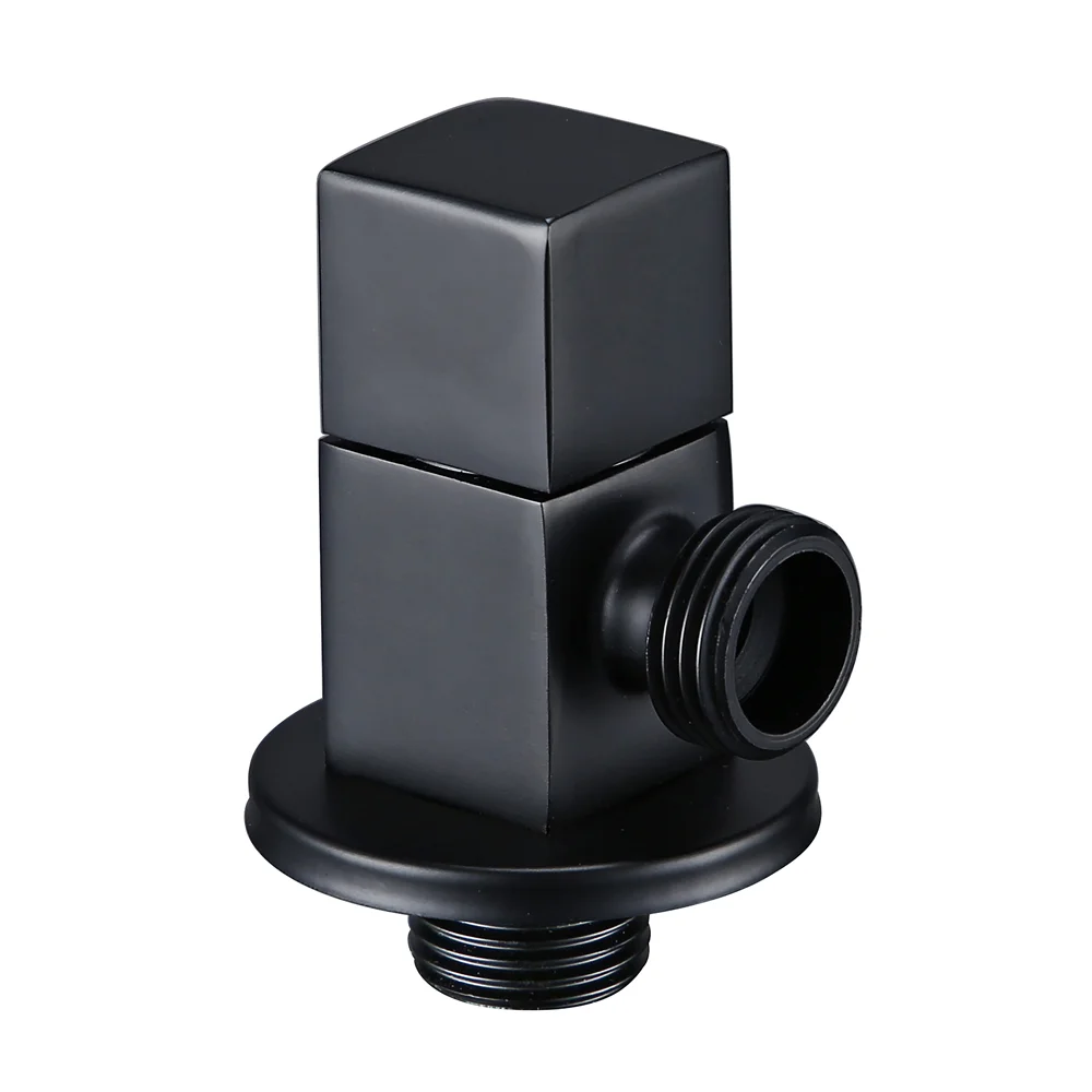 

Угловой клапан Bagnolux черный латунь г1/2