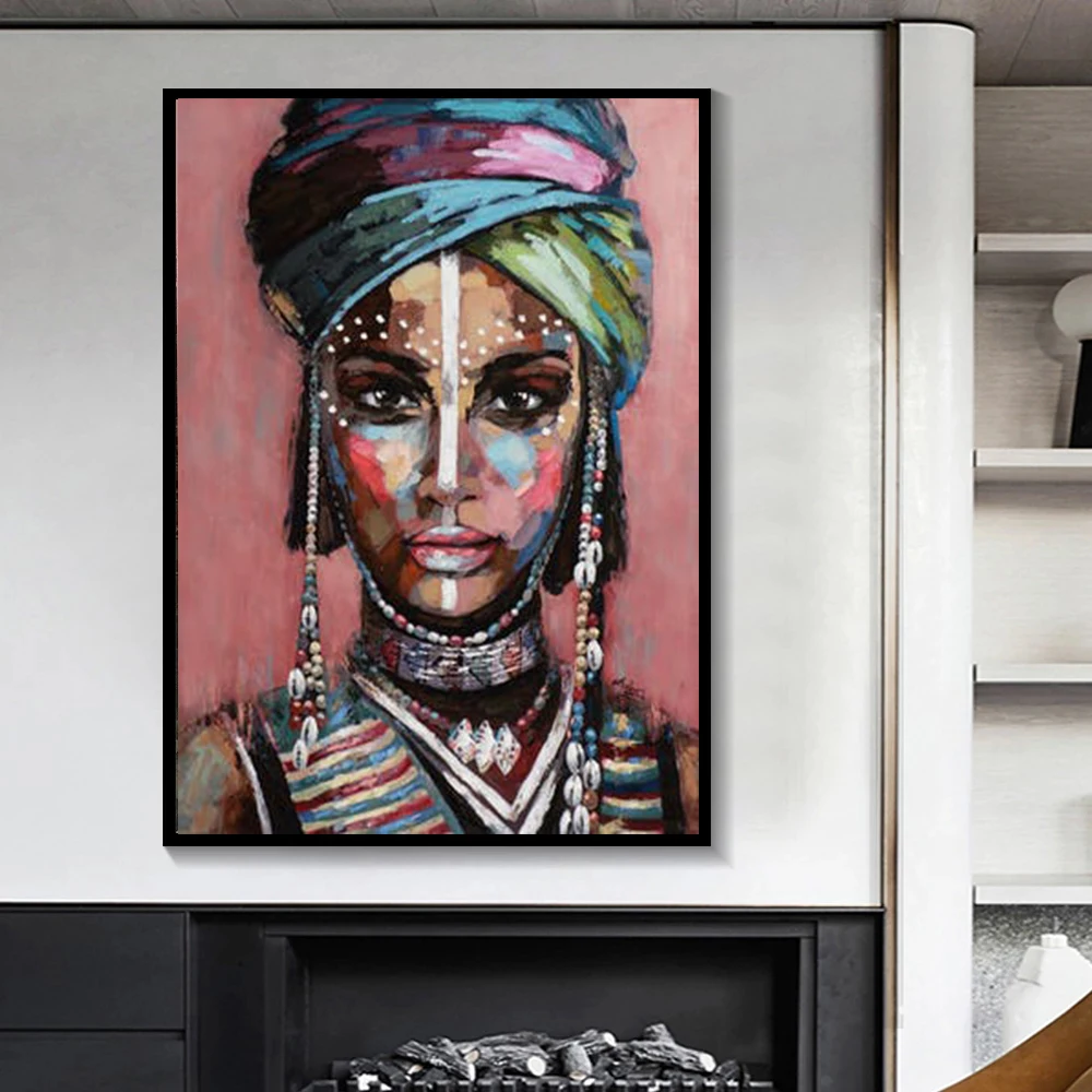 Абстрактная африканская черная фотосессия Современная фотография и печать