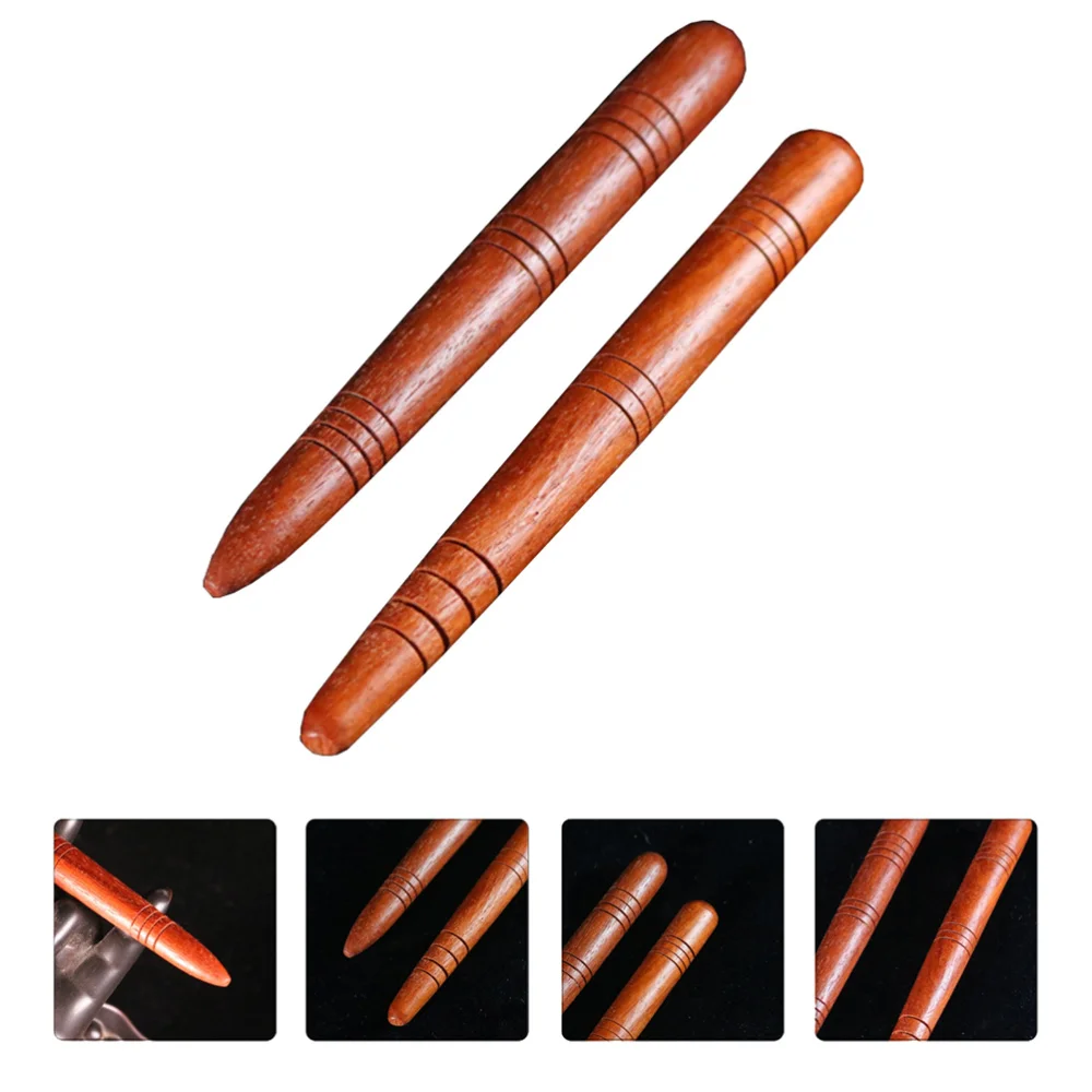 

2pcs Manual Acupuncture Pen Wood Acupoint Stick Deep Tissue Stick