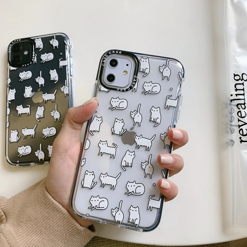 Прозрачные чехлы для iPhone X XR XS Max 8 7 6 6s Plus Мягкая силиконовая задняя накладка из ТПУ