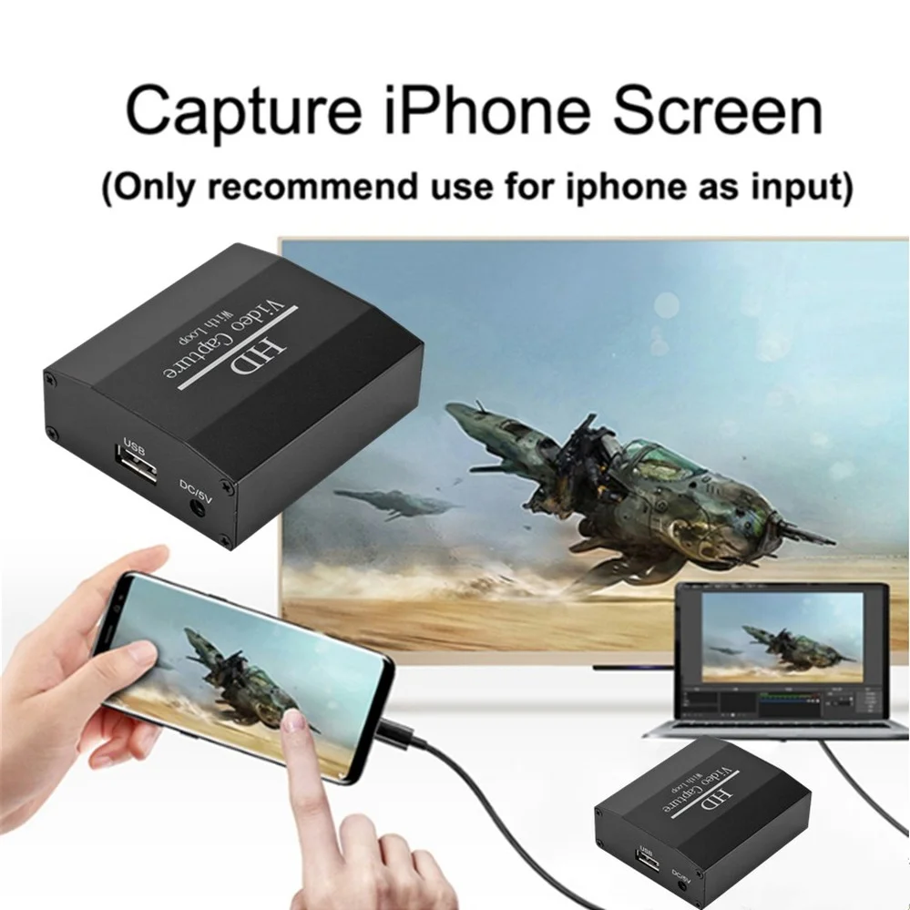 Карта захвата аудио и видео PzzPss 4K 60 Гц USB 2 0 1080p | Компьютеры офис