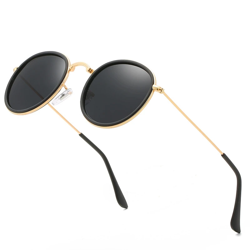 

Polarizing sunglasses with metal round frame for men and women