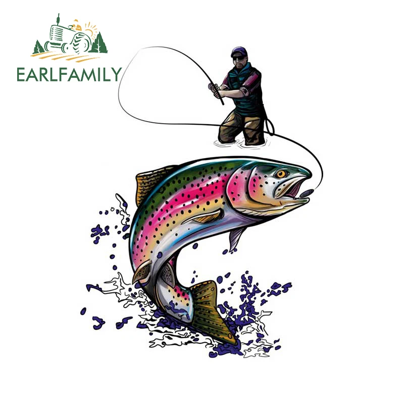 EARLFAMILY дикая коричневая наклейка на лодку байдарку автомобиль фотонаклейка