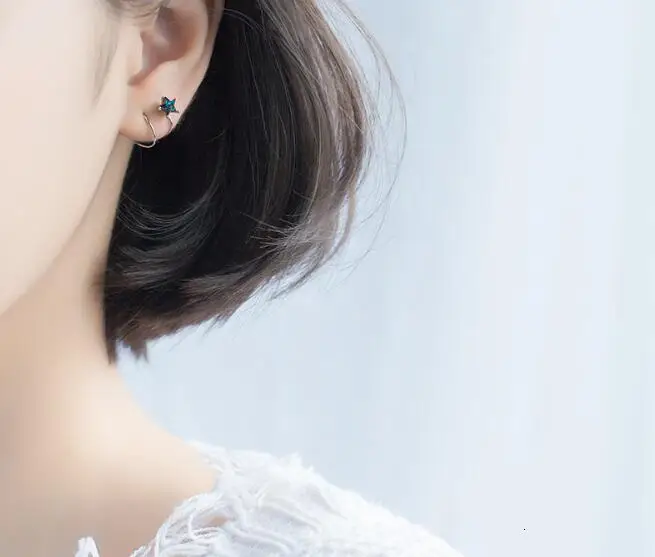 По-настоящему. 100% 925 пробы серебряные ювелирные изделия водяные волны скрученные