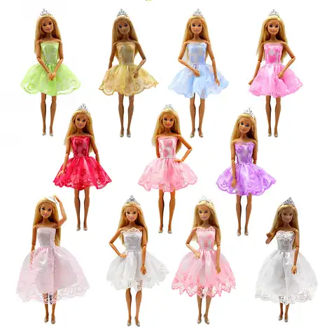 Кружевной балетный костюм для куклы Барби, платье, модные аксессуары для девочек, блузка, игрушки ручной работы для детей, Одежда для кукол п...