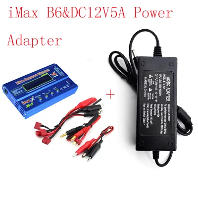 B6 adapter T plug Зарядное устройство Cabzty iMax B6/B6AC 80 Вт 6A модель Li-Po/Li-Fe/Ni-MH/Li-lon/Ni-Cd/PB Зарядное устройство T вилка+ 12V5A адаптер питания - Цвет: B6 adapter T plug