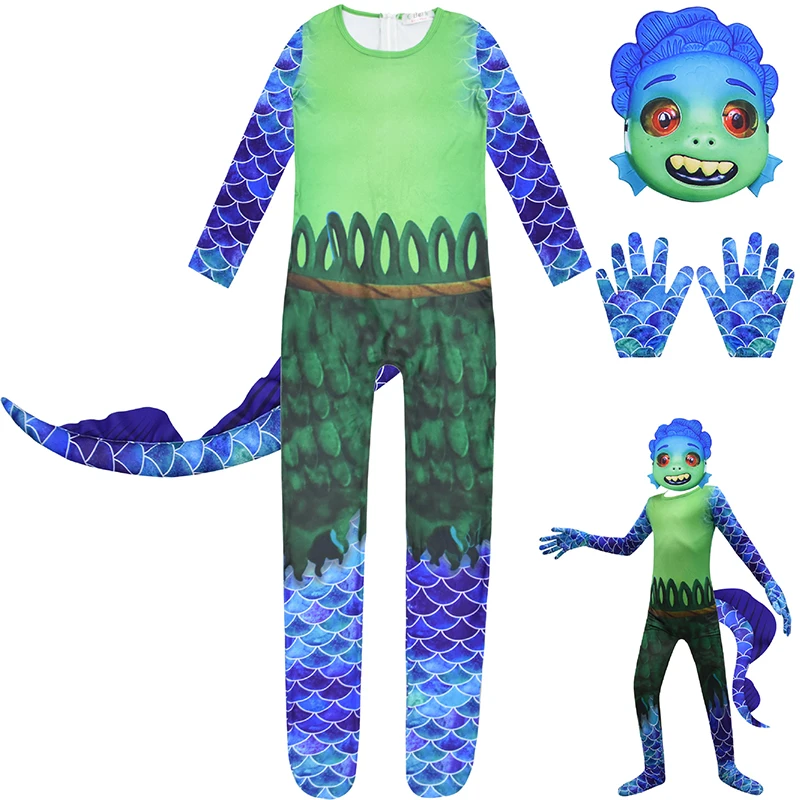 

Movie Lucas Kids Cosplay Halloween Costume Party Summer Friends Sunny Bodysuit Fancy Set Children Performance Christmas