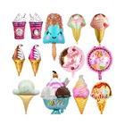 Воздушный шар из алюминиевой фольги в виде фруктов, мороженого, пончиков, детская игрушка, подарок на день рождения, гавайская вечевечерние