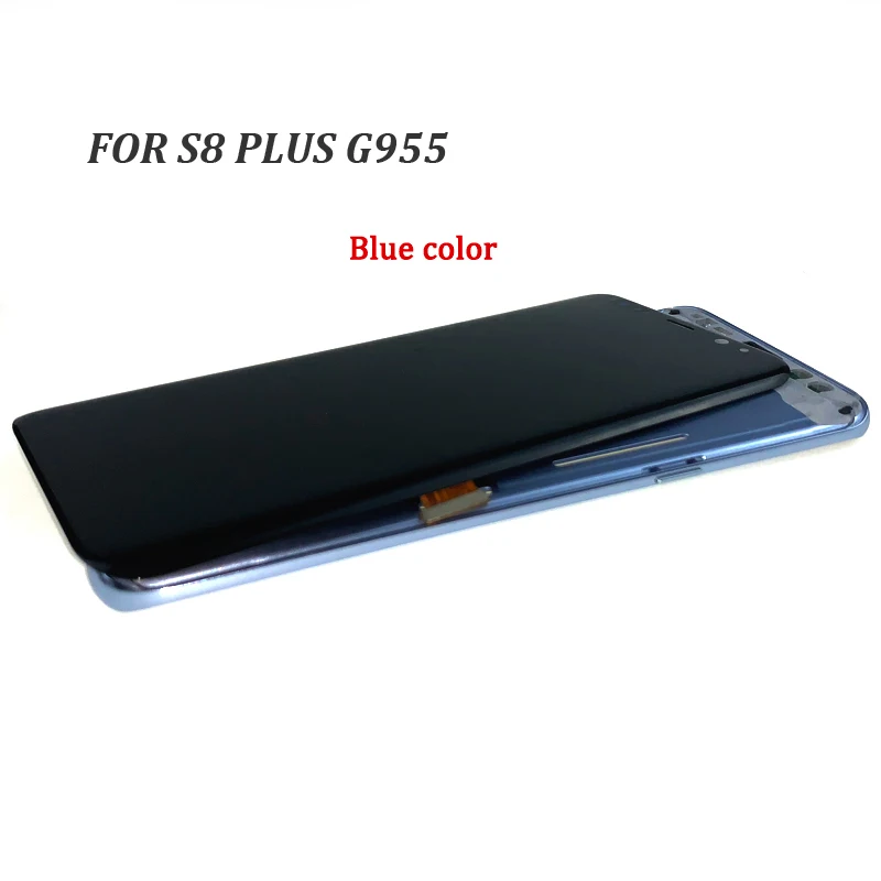 Для SAMSUNG Galaxy S8 G950 G950F ЖК-дисплей сенсорный экран дигитайзер Замена для SAMSUNG S8 Plus G955 G955F ЖК-дисплей с рамкой