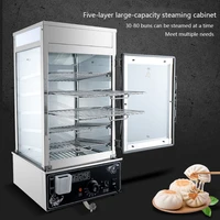 1200w 5 layers bun steamer commercial electric food warmer cooker steamer stainless steel buns furnace