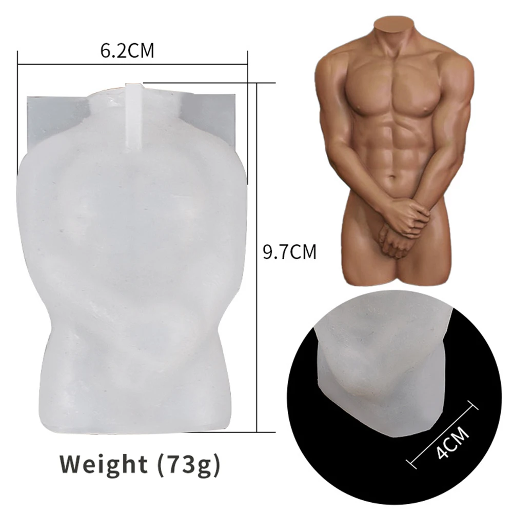 

New DIY Human Body Silicone Molds Simulation Man Woman Art Design Aromatherapy Gypsum Candle Silicone Making Cake Soap Chocolate