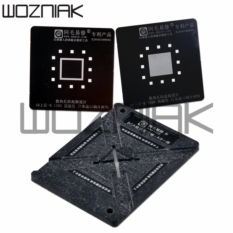 Лучший для iPhoneA8 A9 A10 a11 a12 Baseband CPU NAND WIFI аудио BGA Reball Оловянная сетка трафарет