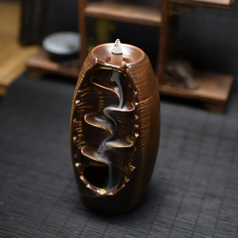 Водопад курильница для благовоний горелка ручной работы керамическая ладан