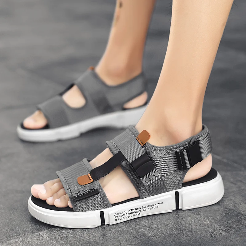 

Sandalias Homens Samool Shoes Summer Sandals Men Sandale De Plage Man Leather Mens For Geta Rubber Gladiator Big
