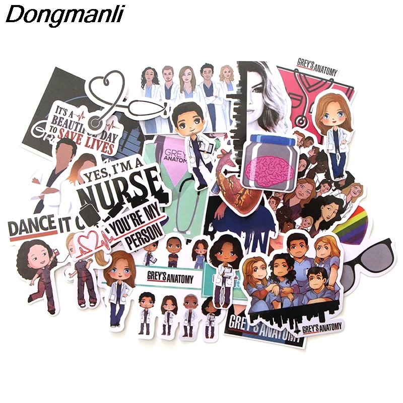 

PC54 23 Pcs/set doctor nurse TV Show Scrapbooking Stickers Decal For for Guitar Laptop Luggage Car Fridge Graffiti Sticker