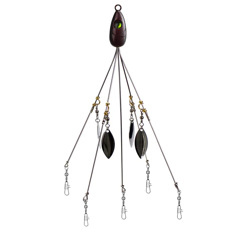 Bassdash Alabama Rig приманки, 21,5 см, 18 г, рыболовный крючок, аксессуары для групповых атак, джиг-голова, крючком Мягкая приманка, рыба, набор из 11 штук