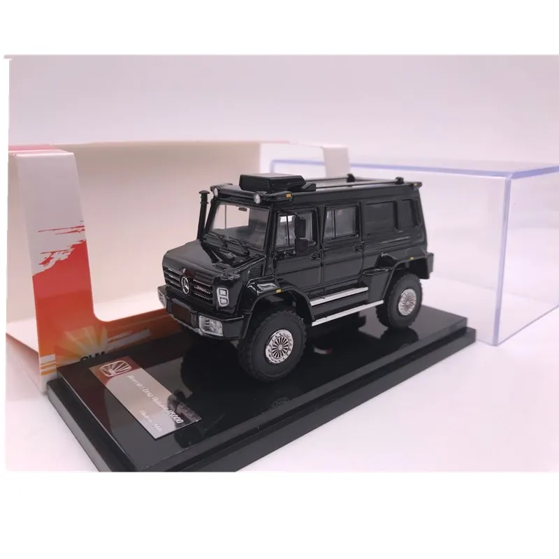 GLM 1/64 масштаб Mercedes Benz Unimog U5000 SUV черный 2012 литья под давлением модель автомобиля |