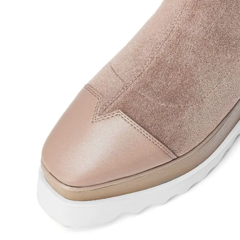 FITWEE 2020 Новое поступление модные женские ботильоны из натуральной кожи в