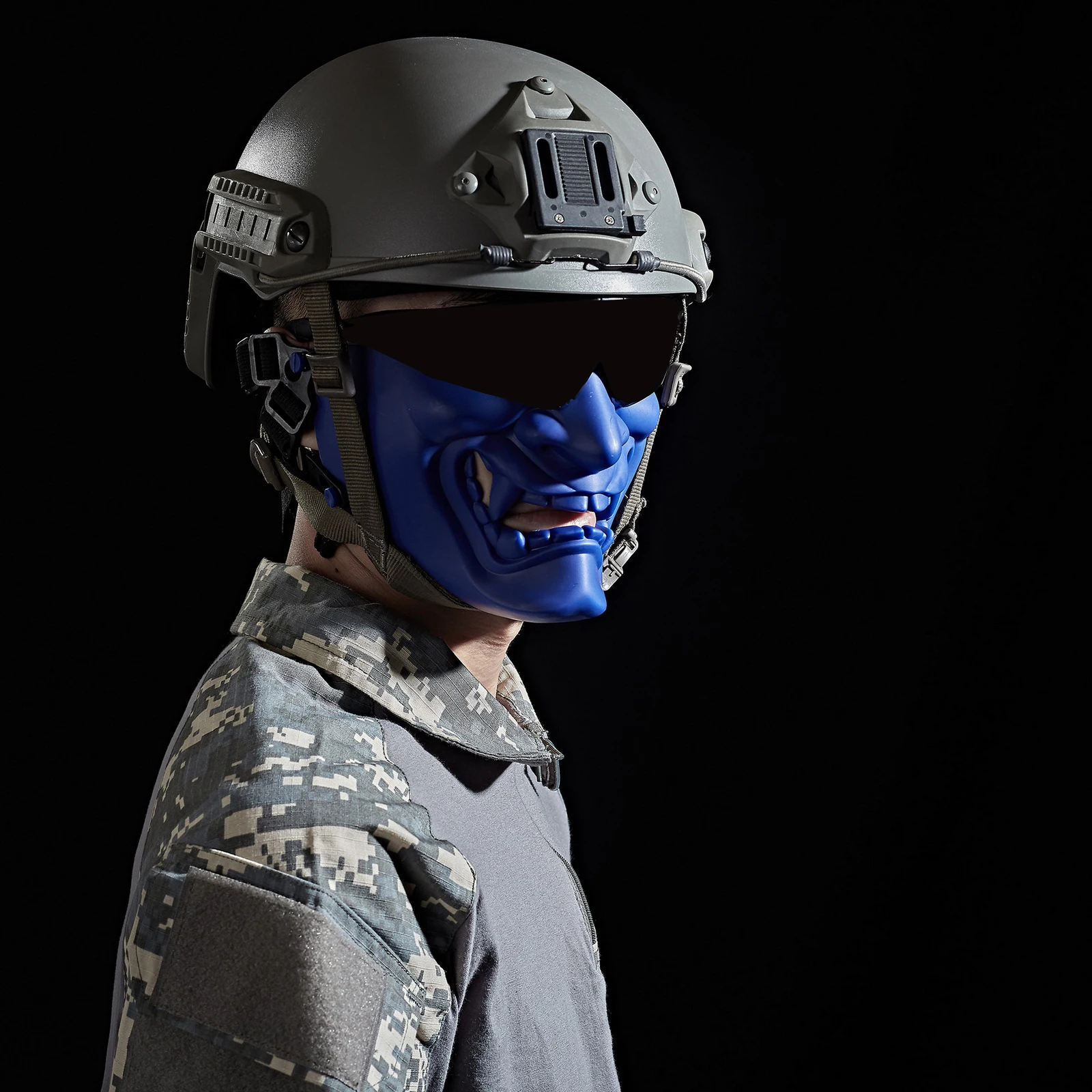 Тактические Защитные полумаски ужас Самурай фестиваль вечерние НКА Хэллоуин