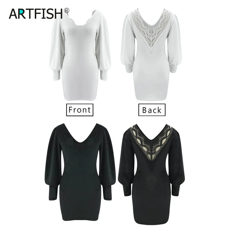 

V-Neck Women Velvet Dresses Autumn Winter Casual Straight Pullover Long Fashion Lace Patchwork Reversible Dress G1136