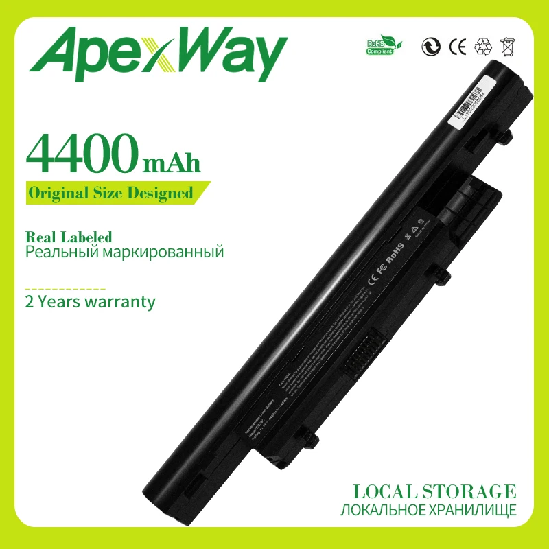 

Apexway 11.1v 4400mAh New Battery for Acer AS10H31 AS10H7E AS10H75 AS10H51 AS10H3E AS10H31 AL10F31 AL10E31 BT.00607.133