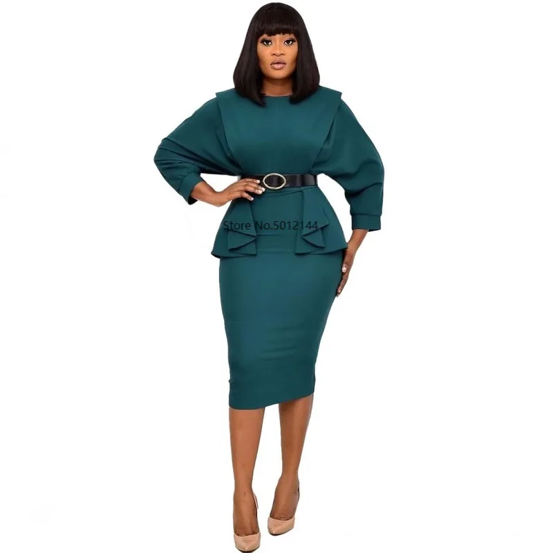 Женское облегающее платье элегантное офисное в африканском стиле весна осень
