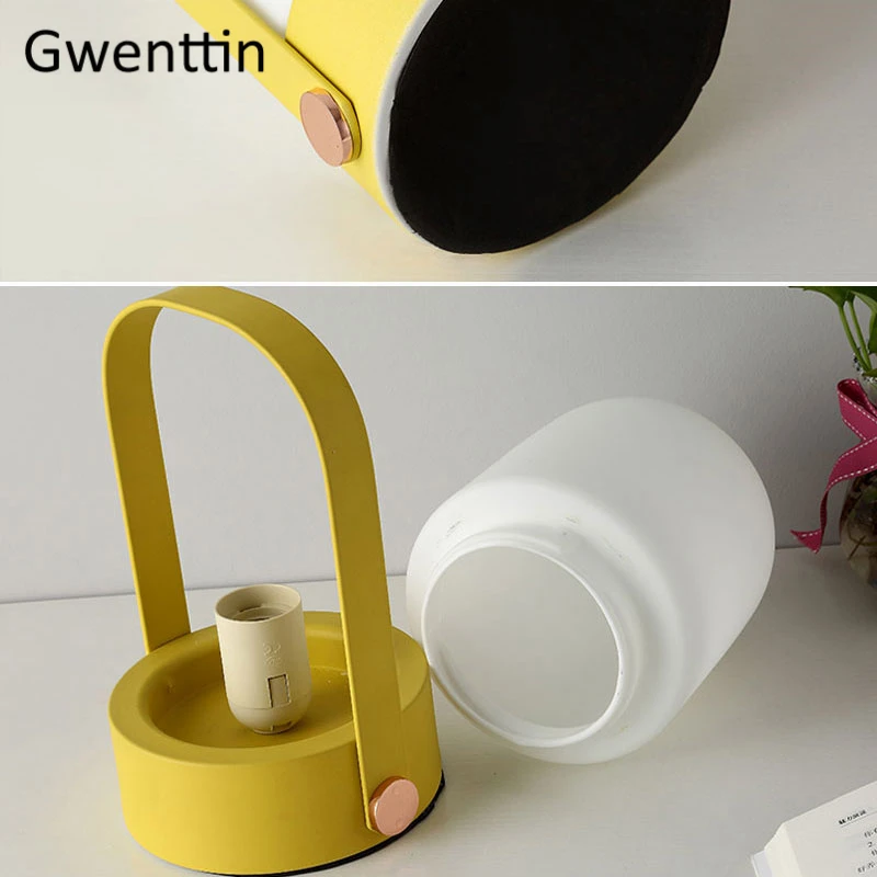 Светодиодные настольные лампы в скандинавском стиле железная лампа для спальни