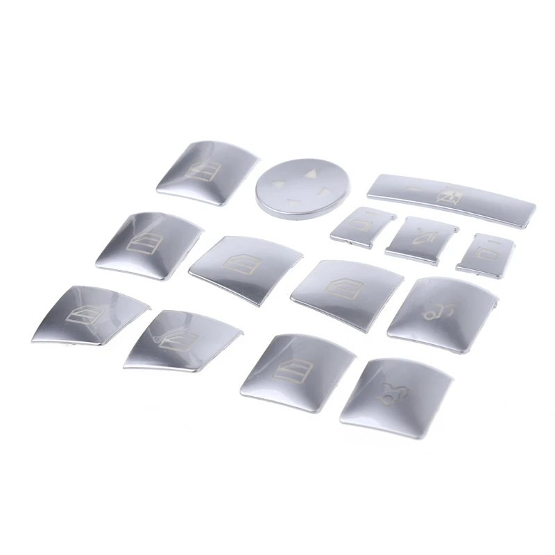 

Car Window Glass Lift Button Sticker For Mercedes Benz A B C E GLA CLA GLK GL ML GLE Class