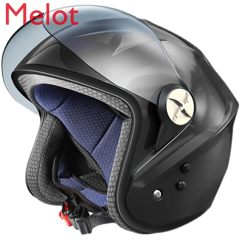 

Motorcycle Helmet Car Men's Summer Smart Electric Solar Charging Built-in Bluetooth Headset Fan Safety Helmet Female Accessories