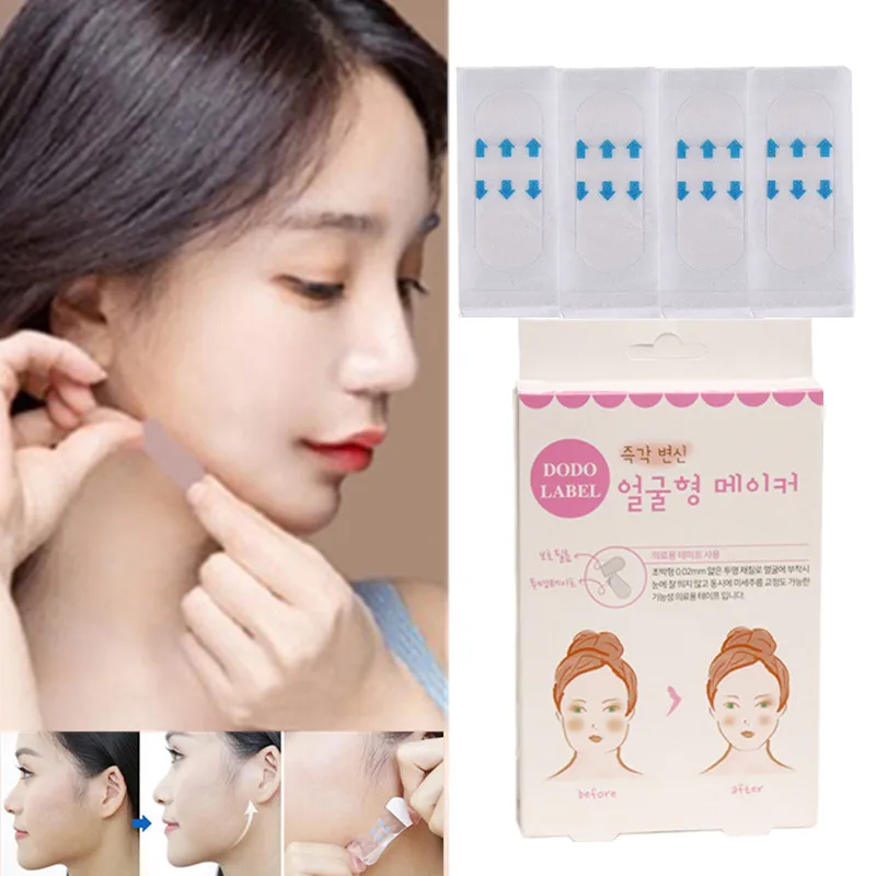 

40Pcs/Box Invisible Thin Face Stickers Facial Line Wrinkle Sagging Skin V-Shape Chin Lifting Patch 0.02mm