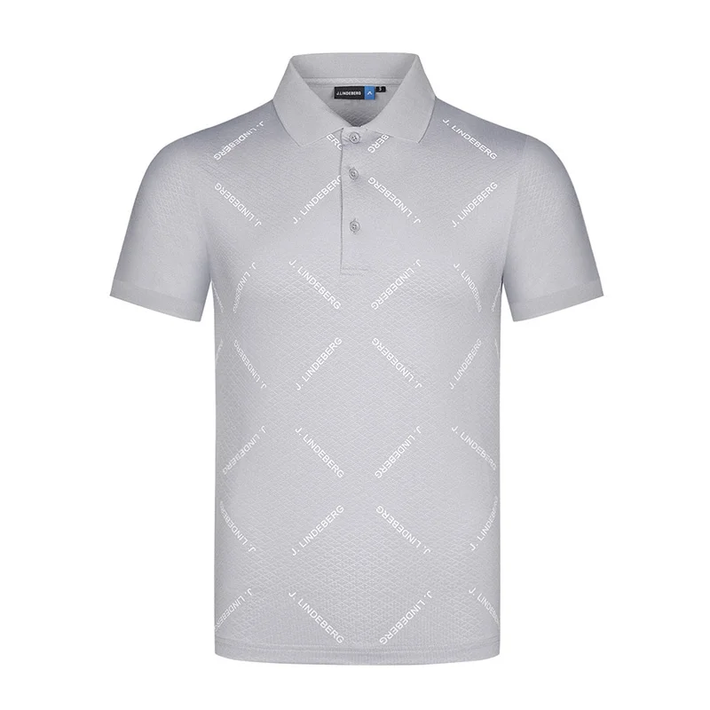 

Jl Golf Clothing Men's Breathable Sports Moisture Wicking Quick-drying Short-sleeved T-shirt Polo Top Anti-pilling