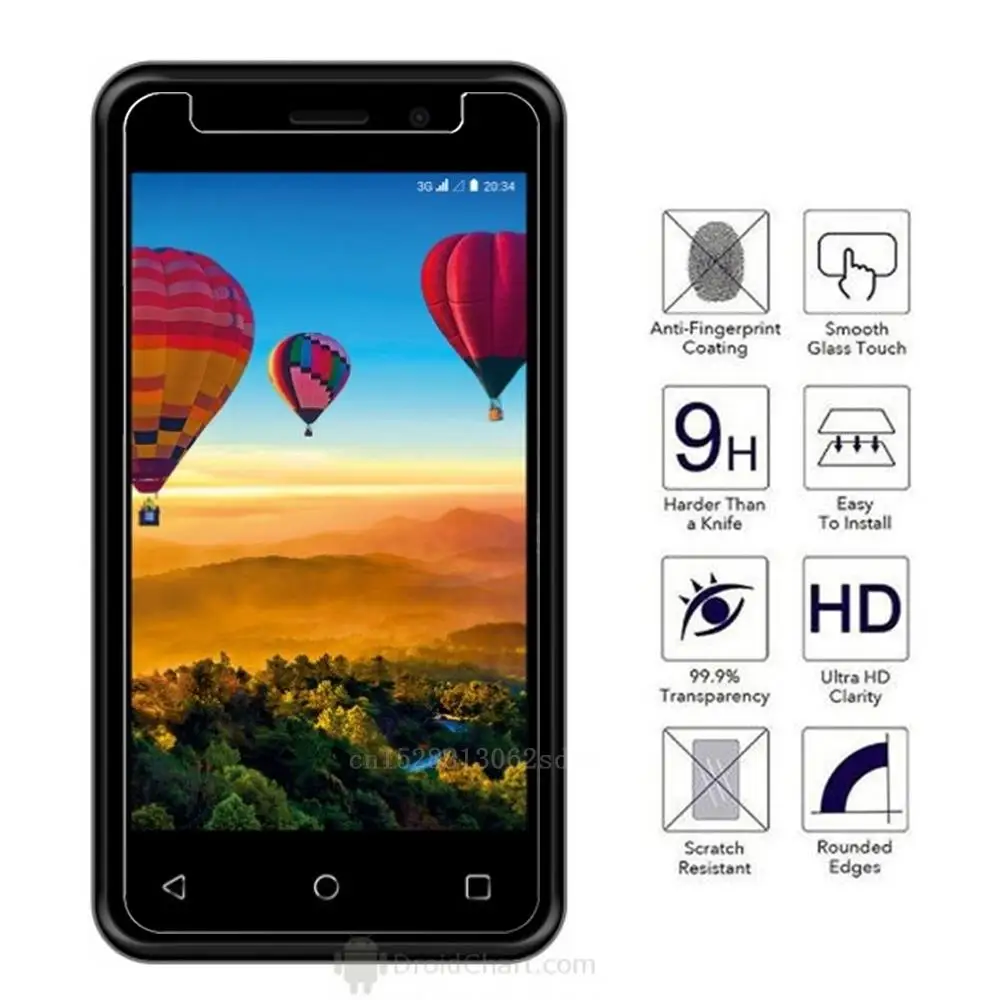 Закаленное стекло 9H для смартфона Digma LINX Alfa 3G 4 дюйма защитная пленка экрана
