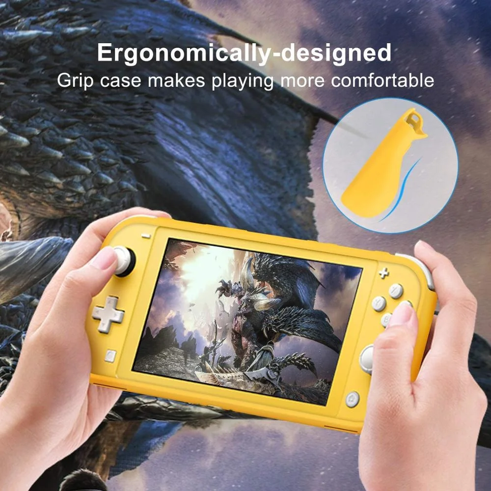 

For New Nintend Switch Lite Mini Case Protective Soft Silicone Hand Grip Skin Shell Cover Handle Holder Game Card TPU Protective